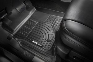 Subaru WRX STI Floor Mats - Front + Rear - Husky Liners - WeatherBeater - Black - 2015